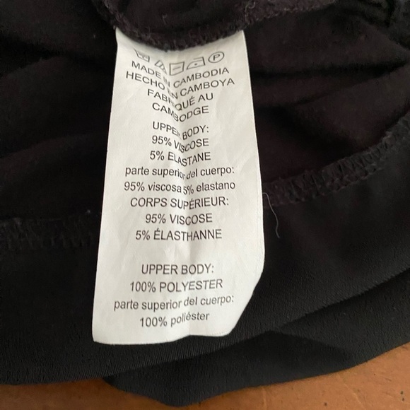 Michael Michael Kors Black Sleeveless Blouse Medium | MK Logo Hem, Semi-Sheer De - Picture 10 of 10